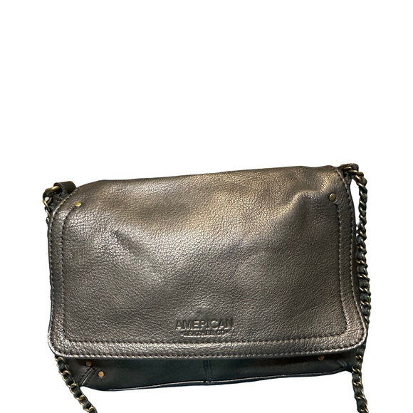 Women's Black AMERICAN Leather Co. Crossbody Bag One Size - Picture 2 of 9